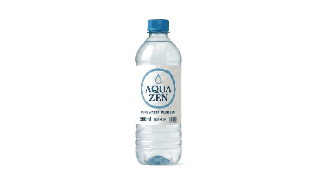 AquaZen 500ml purified water bottle