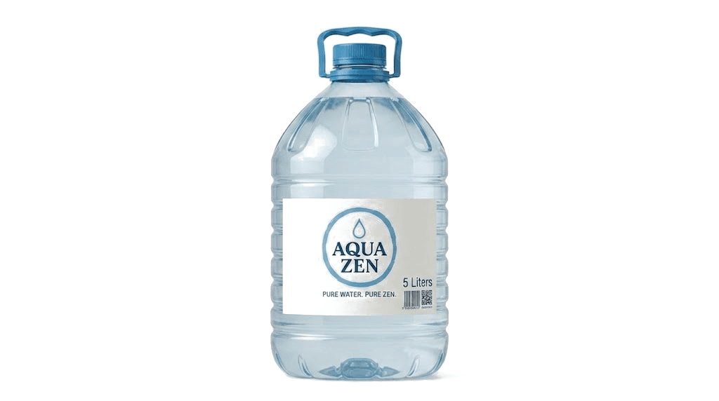 AquaZen 5L purified water bottle